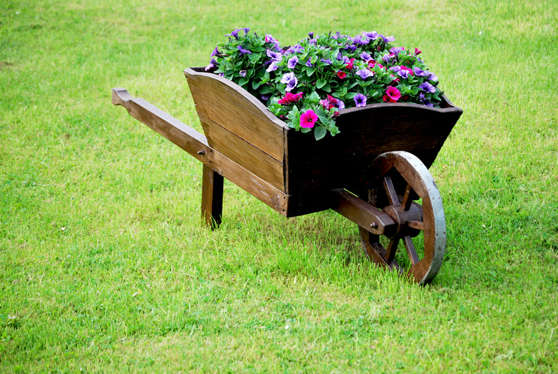 wheelbarrow wooden 01