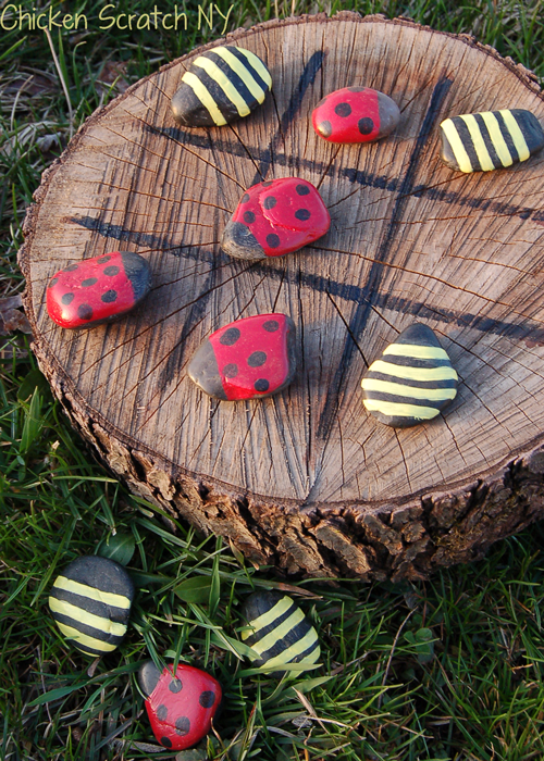 Bumblebees and ladybugs