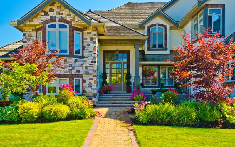 Brick Pathway Front Yard