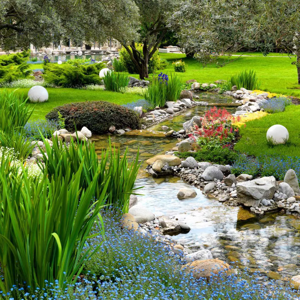 Garden with Stream